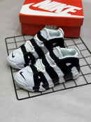 Nike Air More Uptempo Branco c/ Preto e Vermelho