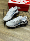 Nike AirMax TN Branco Cinza c/ Preto e Azul