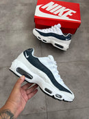 Nike AirMax 95 Branco c/ Azul Marinho
