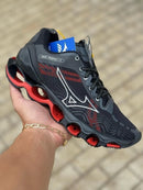 Mizuno Prophecy X Nacional Intermediário Preto c/ Vermelho