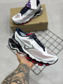 Mizuno Prophecy 15 Branco c/ Marinho e Vermelho