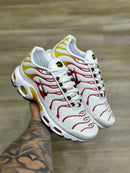 Nike AirMax TN Branco c/ Vermelho e Amarelo
