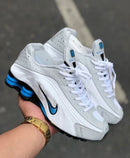 Nike Shox R4 Branco c/ Azul
