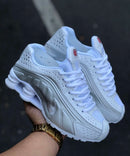 Nike Shox R4 Branco c/ Prata