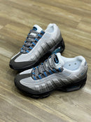 Nike AirMax 95 NOVO Branco c/ Cinza e Azul