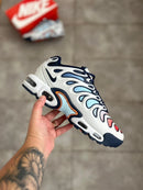 Nike AirMax TN Tunied Branco c/ Azul e Laranja