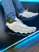 Mizuno Prophecy 12 Branco c/ Verde Água e Preto