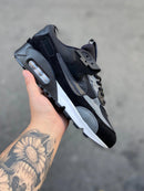 Nike AirMax 90 Preto c/ Cinza e Branco