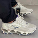 Mizuno Prophecy LS Off White c/ Cinza e Roxo