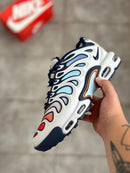 Nike AirMax TN Tunied Branco c/ Azul e Laranja