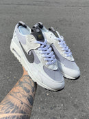 Nike AirMax 90 Branco c/ Cinza e Preto