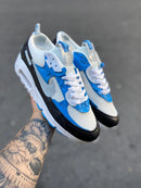 Nike AirMax 90 Branco c/ Azul e Preto