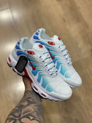 Nike AirMax TN Branco c/ Azul e Vermelho