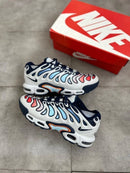 Nike AirMax TN Tunied Branco c/ Azul e Laranja