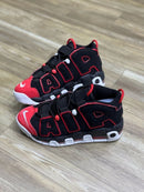 Nike Air More Uptempo Preto c/ Vermelho e Branco