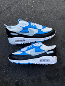 Nike AirMax 90 Branco c/ Azul e Preto