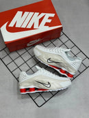 Nike Shox R4 Bege c/ Vermelho
