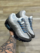 Nike AirMax 95 NOVO Branco c/ Cinza e Azul