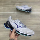 Mizuno Prophecy 12s Branco c/ Roxo e Verde Água
