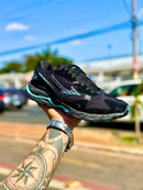 Mizuno Nacional Preto c/ Verde Água