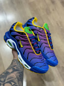 Nike Air Max TN Plus Branco c/ Azul e Amarelo