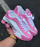 Nike Shox R4 Rosa c/ Branco