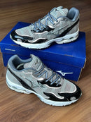 Mizuno Wave Rider Roeblockdown Anobloque Prata c/ Preto