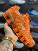 Nike Shox 12 Molas Retrô Laranja c/ Prata