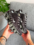Nike Shox 12 Molas Retrô Preto c/ Cinza e Branco