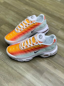 Nike AirMax TN Laranja Branco c/ Laranja e Verde Água