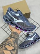 Mizuno Prophecy 15 Cinza c/ Roxo e Branco