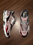 Mizuno Wave Rider Roeblockdown Anobloque Prata c/ Vermelho