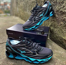 Mizuno Prophecy 6 Cinza c/ Preto e Azul Turquesa