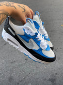 Nike AirMax 90 Branco c/ Azul e Preto