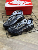 Nike AirMax TN Cinza Preto c/ Cinza e Amarelo