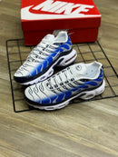 Nike AirMax TN Branco c/ Azul Royal e Preto