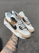 Nike AirMax 90 Bege c/ Branco e Preto
