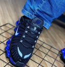 Nike Shox 12 Molas Retrô Preto c/ Azul Royal e Cinza