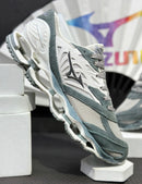 Mizuno Prophecy LS Branco c/ Cinza Azulado