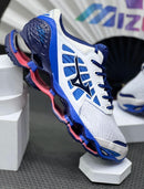Mizuno Prophecy 9 Branco c/ Azul e Coral