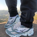 Mizuno Prophecy LS Branco c/ Cinza Azulado