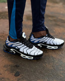 Nike AirMax TN Branco c/ Preto e Azul Marinho