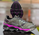 Mizuno Prophecy 1 (RELÍQUIA) Cinza c/ Roxo e Rosa