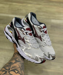 Mizuno Wave Rider 10 Branco c/ Prata e Vinho