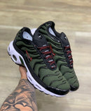 Nike AirMax TN Verde Verde Militar c/ Preto e Vermelho