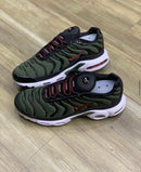 Nike AirMax TN Verde Verde Militar c/ Preto e Vermelho