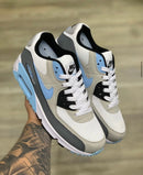 Nike AirMax 90 Branco c/ Azul Bebê