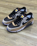 Nike AirMax 90 Preto c/ Bege e Cinza