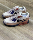 Nike AirMax 90 Creme c/ Azul Marinho e Rosa