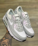 Nike AirMax 90 Branco c/ Cinza e Rosa